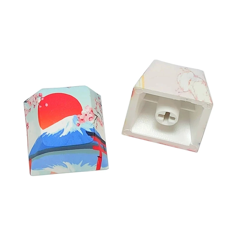 High PBT R4 Keycap Cherry Profile Dip Dye Sculpture Mechanical Keyboard Keycaps Mount / Flying Crane Personalized Top Quality