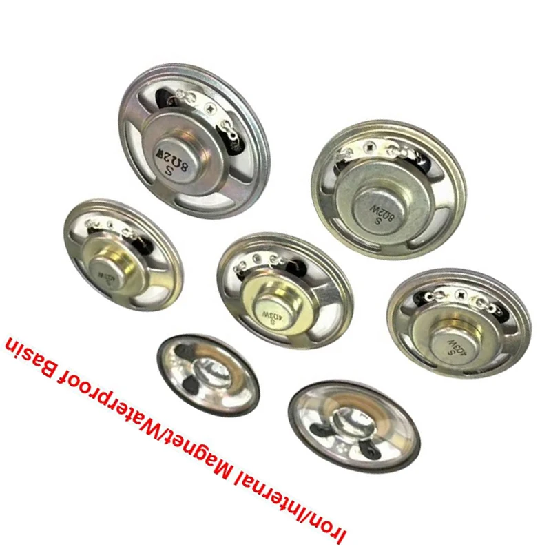 2pcs/lot New Ultra-thin Speaker Waterproof 4/8 Ohms 1/2/3 Watt 1/2/3W 4/8R Speaker Diameter 50/57MM 5CM Thickness 12.5MM