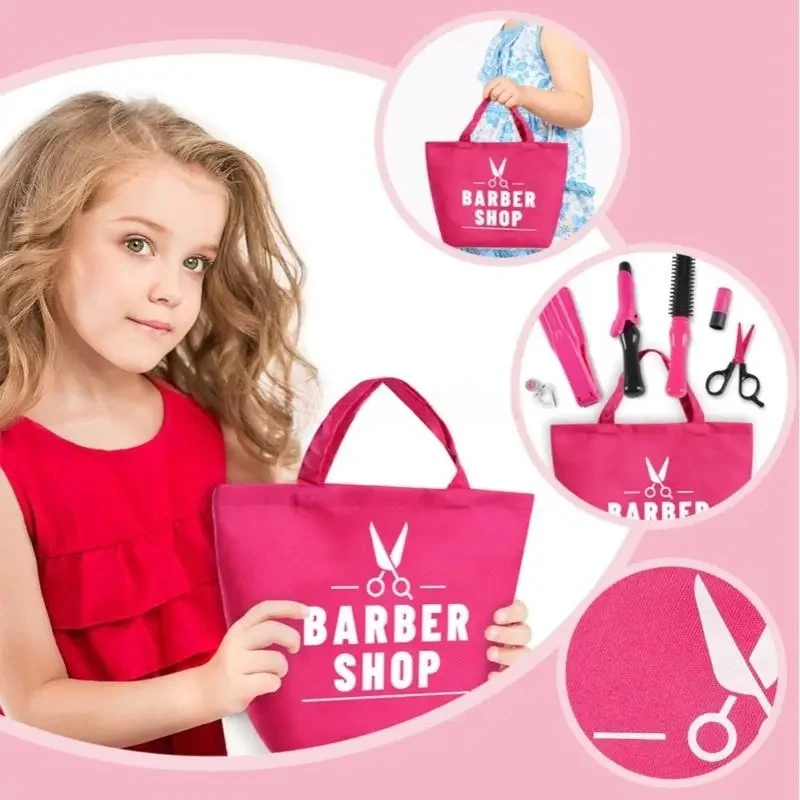 Kits de peluquería para juego de imitación, herramienta de peinado para niños, juego de salón de belleza para niños, desarrollo de habilidades sociales