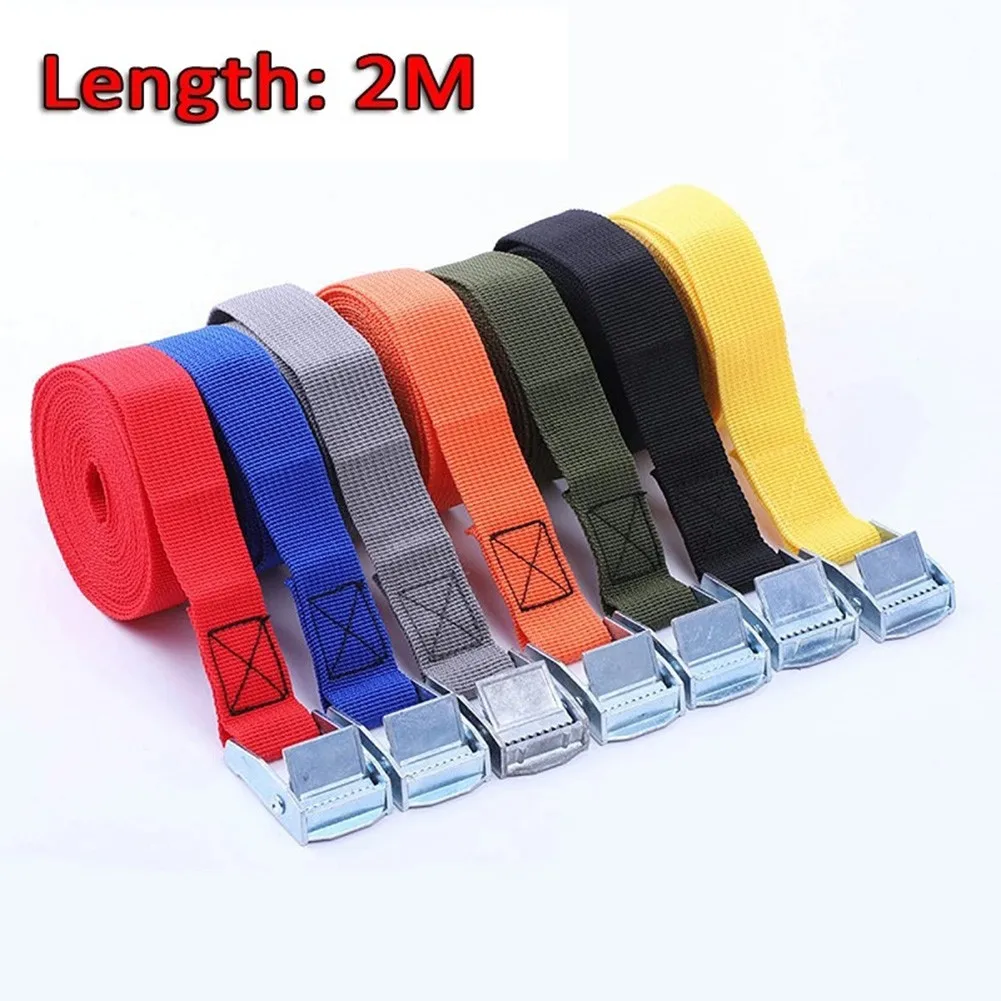 Luggage Bag Lashing Strap Nylon Quick Release Tie 1pc 2M Cam Buckle Cargo High Quality Hot Nice Portable Pratical