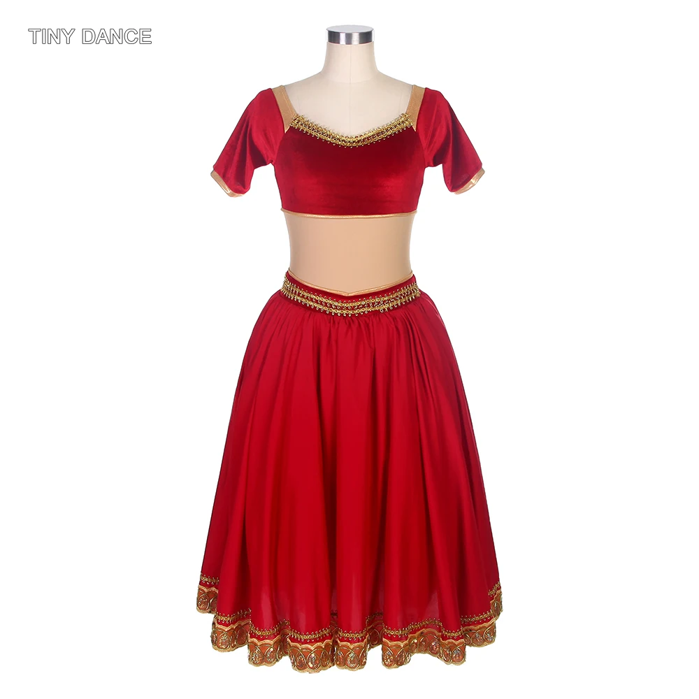 

Adult Girl Romantic Tutu Skirt Short Sleeves Ballet Dance Tutu Dresses Women Performance Dancewear Theater Costumes 3 Colors