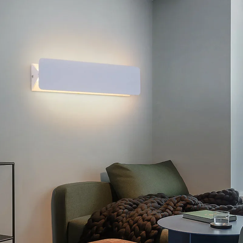 6W 12W 18W LED Wall Lamp Aluminum Alloy Adjustable Angle Wall Light for Living room Bedroom Vanity Mirror Bedside Reading Lights