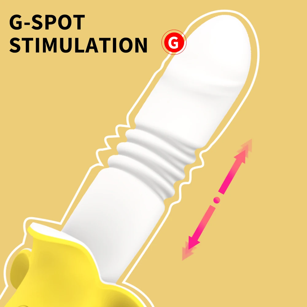 Banana-shaped Vibrator For Women G-spot Clitoral Vaginal Stimulator Soft Silicone Dildo Female Masturbator Cute Adult Sex Toys