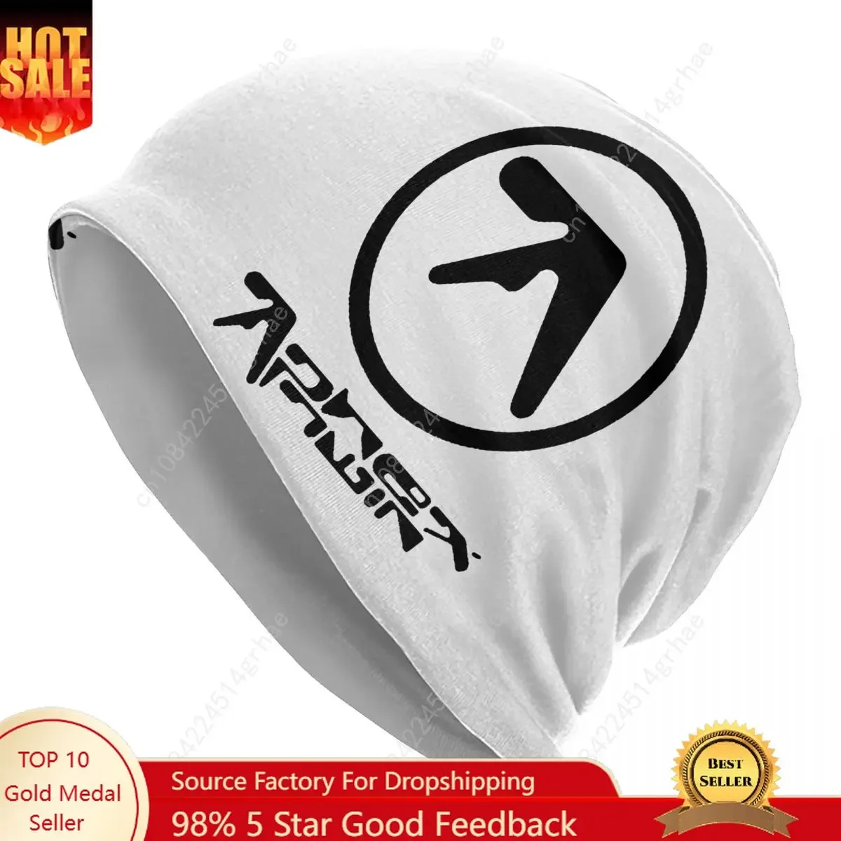 

Aphex Twin Logo Bonnet Hat Hip Hop Ski Skullies Beanies Hats Unisex Summer Dual-use Caps