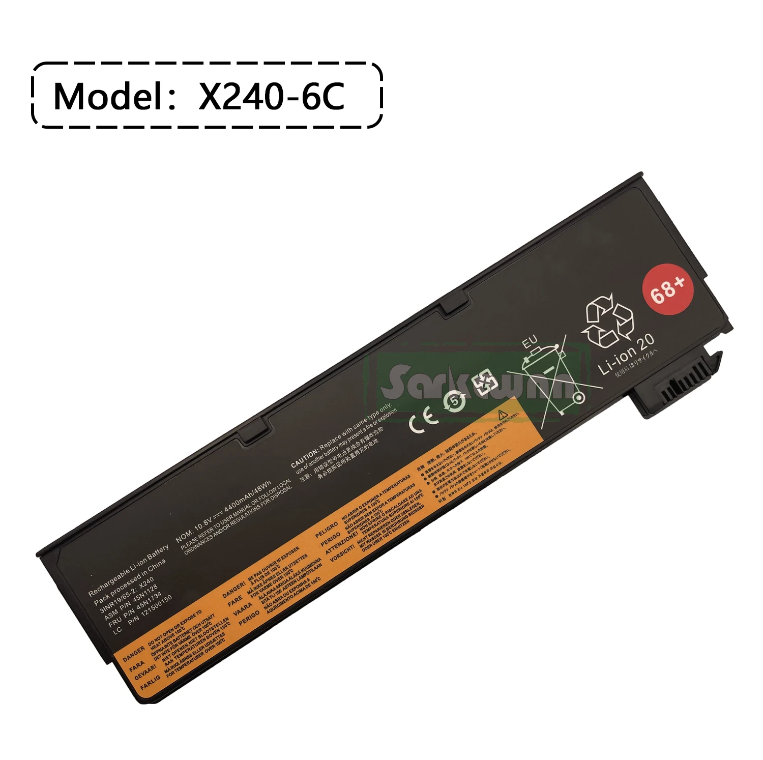 SARKAWNN X240-6C Laptop Battery For lenovo thinkpad x240 battery T440 T450 ThinkPad X240 Touch Series