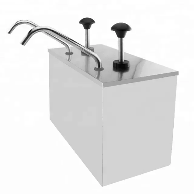 Stainless steel condiment sauce dispenser