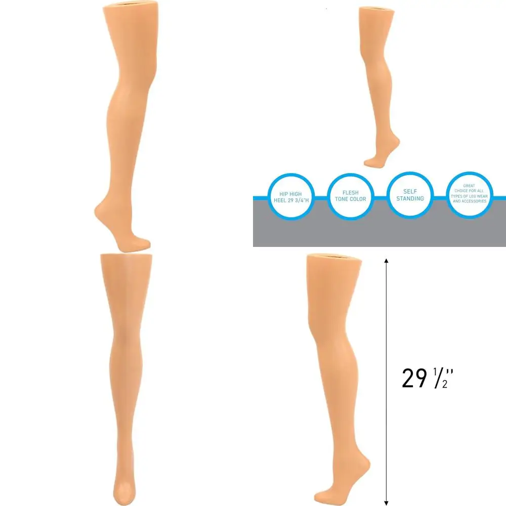 

Female Plastic Hip High Mannequin Leg with High Heel, 29.75 Height, Standing Model