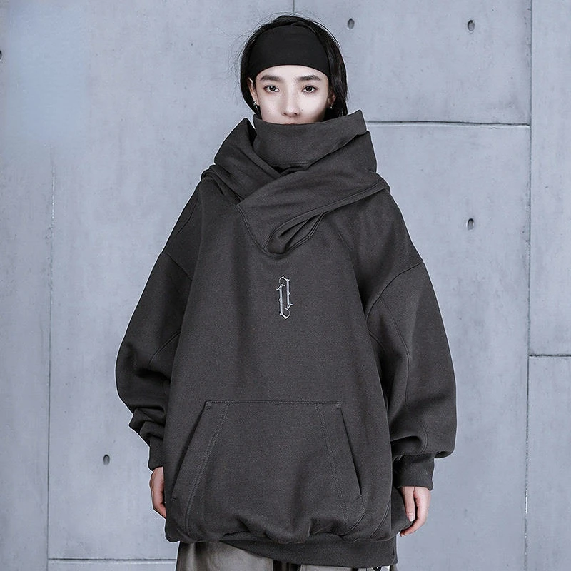 Imagem -02 - Deeptown-hoodies Femininos de Moda Coreana Harajuku Streetwear Feminino Hoodies Góticos Extragrandes Cyberpunk Pullover Moletons Casais