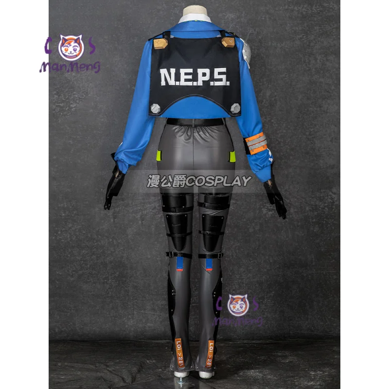 Zhu Yuan Cosplay Costume Zenless Zone Zero Uniform Criminal Investigation Special Response Team New Eridu Halloween Women