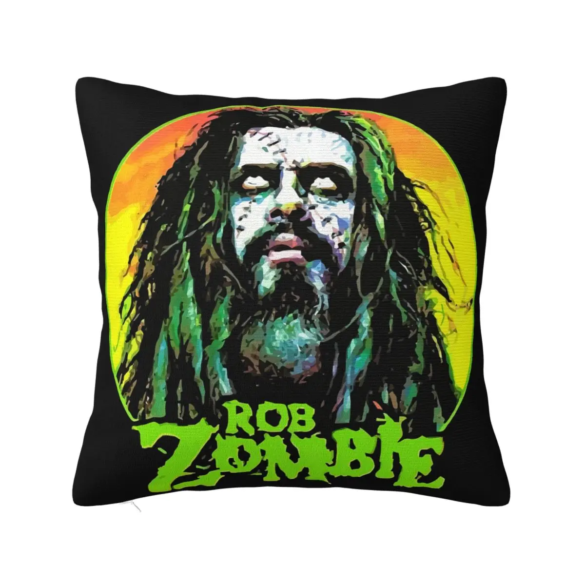 Rob Zombie Punk Rock Mens Sizes Original Pure New Geek Spring Hot Low Price Unique Science On Sale Designs Pillow Case