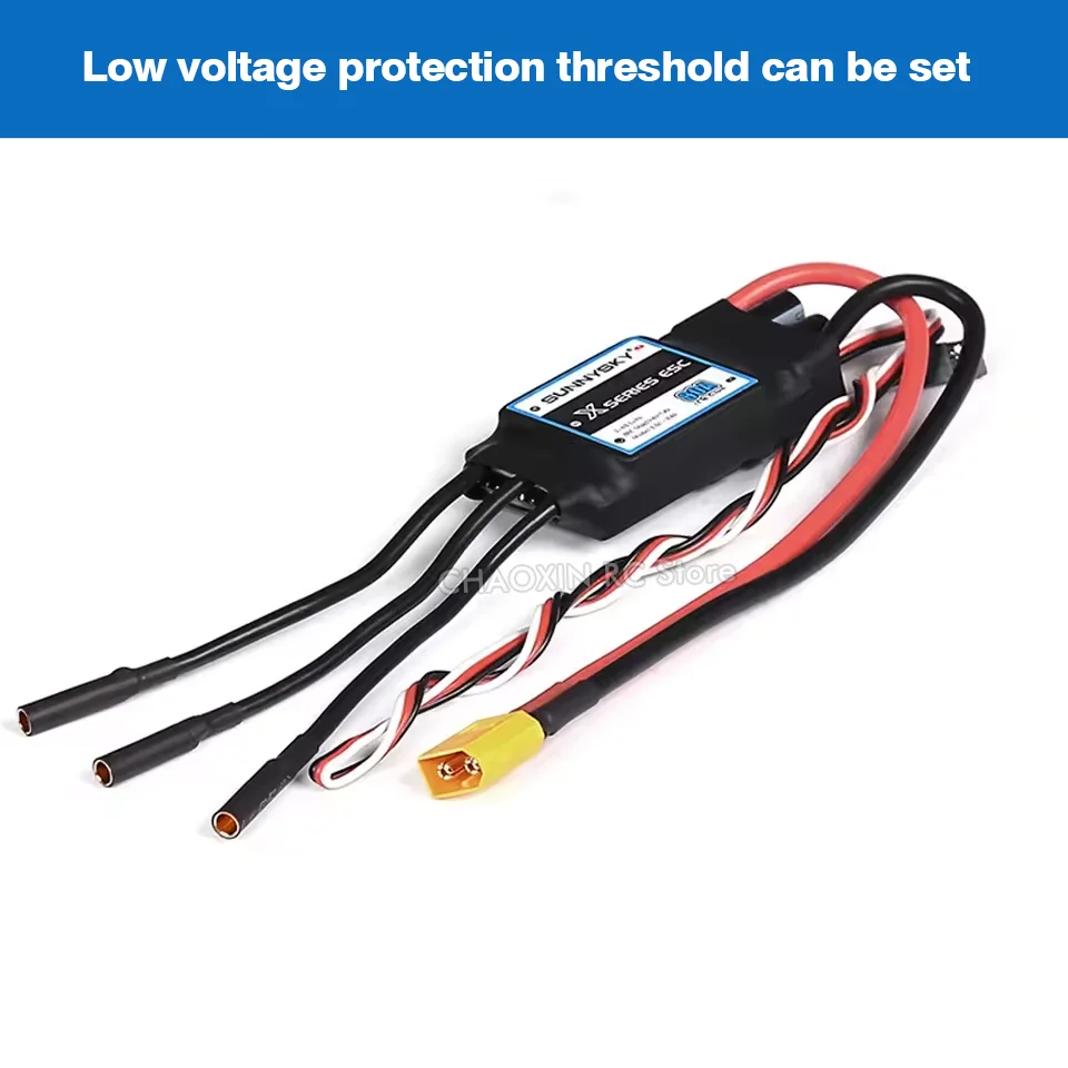 SunnySky X-SERIE ESC 80A 2-6S LiPO ESC 8-bit C8051 kern ingebouwd 5V/6V/7,4V, 5A verstelbare BEC super anti-interferentie