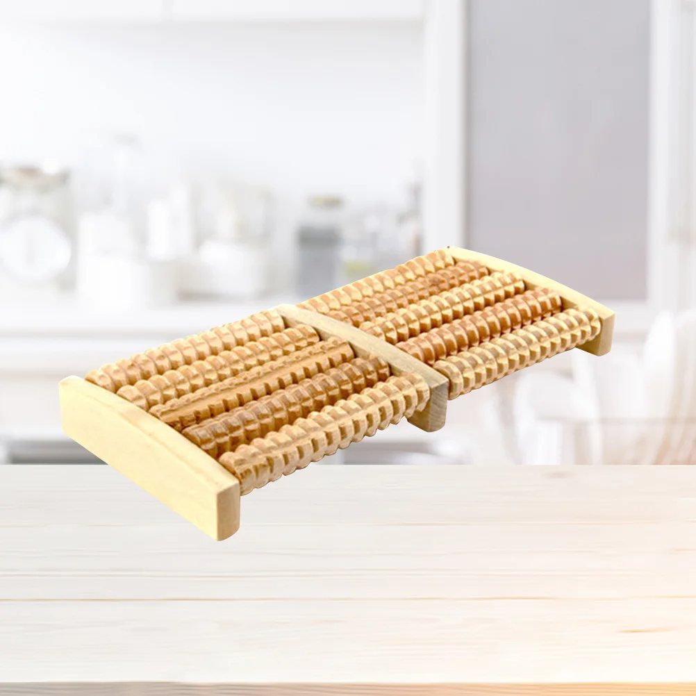 

5-рядный деревянный ролик для массажа ног с глубоким облегчением тканей для лечения боли в ногах, улучшенный раствор для подошвенного фасциита крови