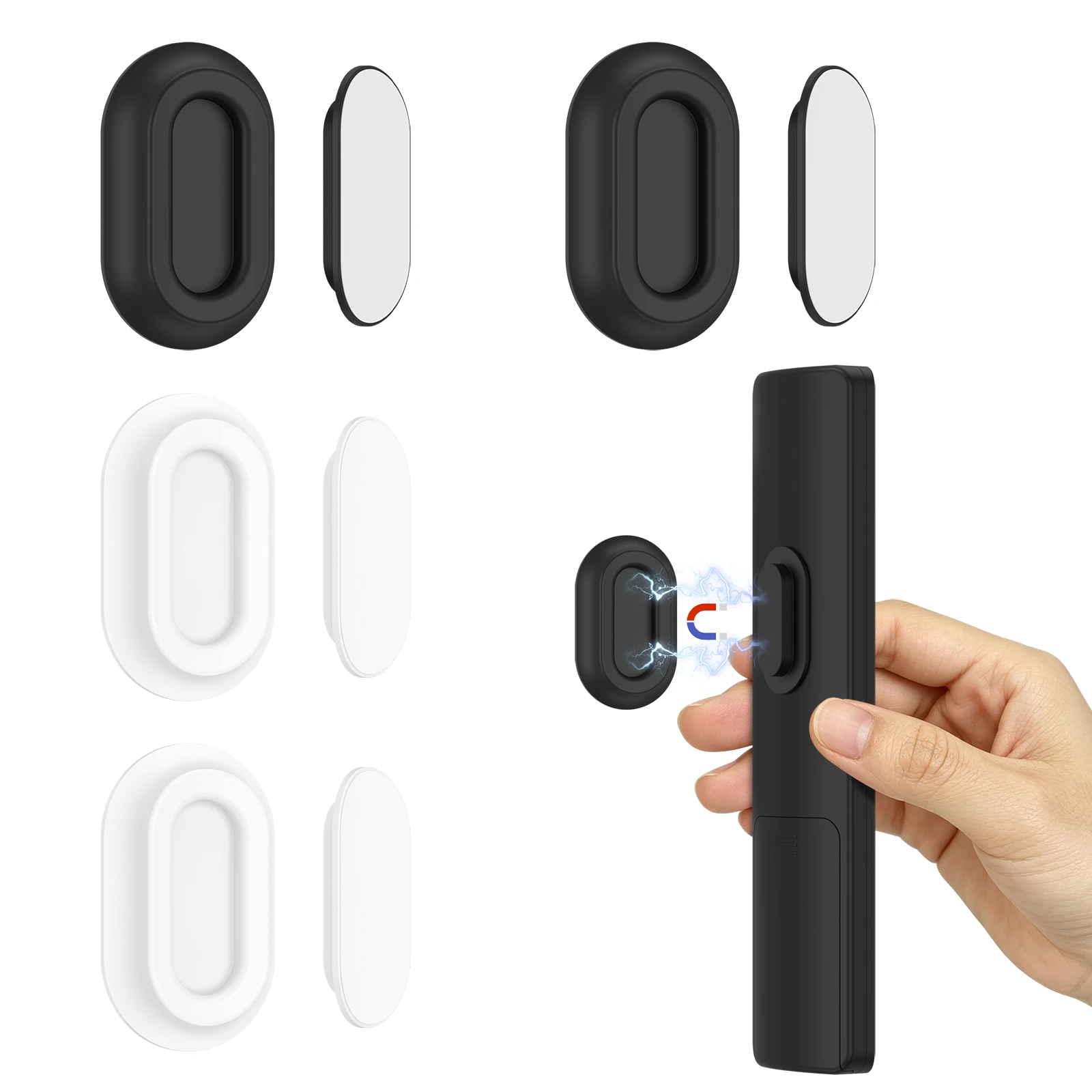 Magnetic Wall Mount Holder Remote Control Bracket Sticker Strong Adhesive Hook Storage For TV AC Air Conditioner Remote