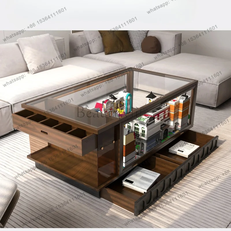 YJ Storage Display Coffee Table Home Living Room Modern Simple Designer High-end and fashionable
