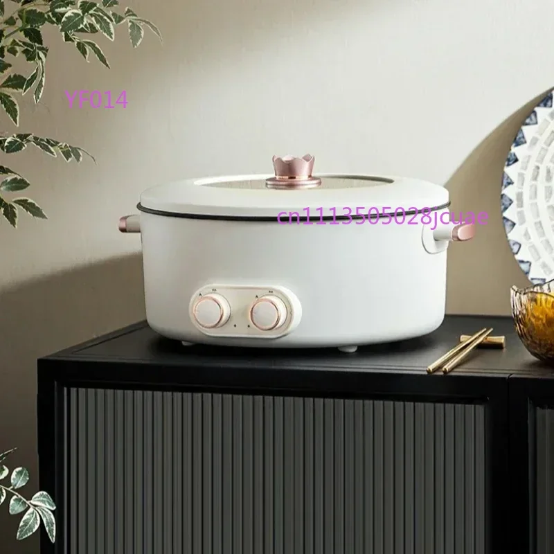 Colorful Mandarin Duck Electric Hot Pot 4-Grid Multifunctional Household Integrated Cooker 6L Capacity