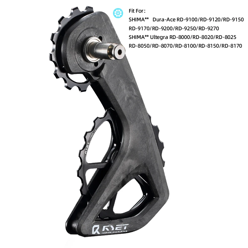 RYET RS Full Ceramic Oversized Derailleur Pulley Wheel 13T-19T Pulley Wheel Fit For Shiman R7000 R8000 R8100 R9100 R9250 Part image 3