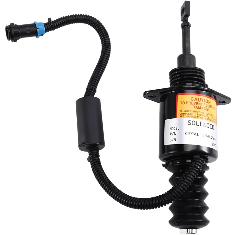 【prix-goutte-】c59al-59al204-b-pour-shantui-sd-doze-shangchai-diesel-c6121-24-v-interrupteur-d'electrovanne-d'extinction