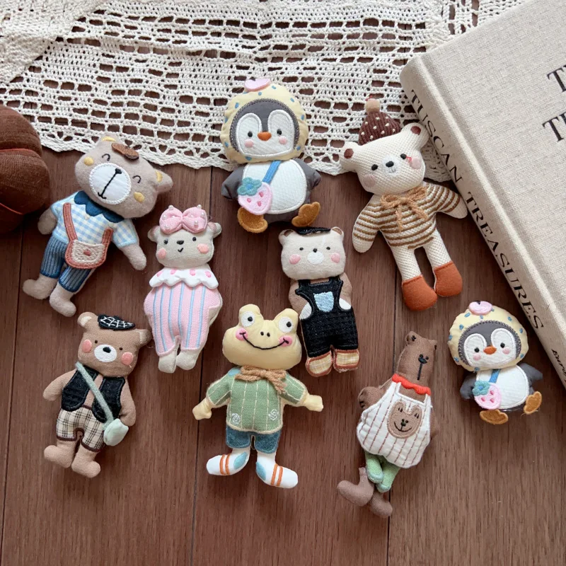 

Fabric Cute Bear Penguin Brooch Pin Hair Clip Bag Charm DIY Clothing Embellishment Handmade Premium Quality