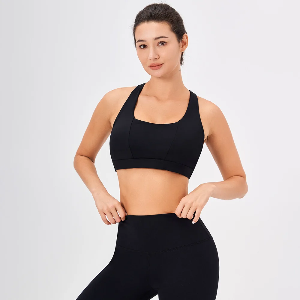 Seamless Breathable Sexy bra Top Women Sports Bra Gym Fitness Yoga Sportswear Top Sport Push Up Bralette  High-Intensity WithPad