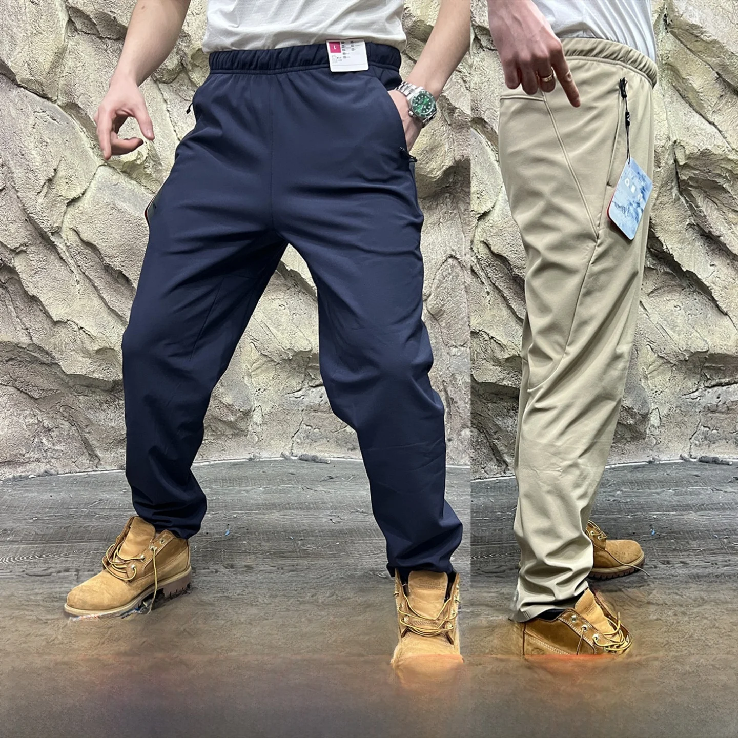 

Men's Outdoor Casual Fce Lined Soft ell Pants Windproof Warm Water Resistant Che Texture Wear Resistant Commuting