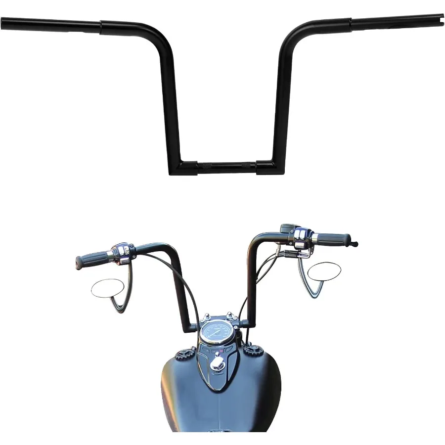 

Fat 1.25 Ape Hanger Bars 14 Rise Handlebar for Harley FLST FXST Softail Slim Heritage Fat Boy Deluxe Deuce Sportster XL 883 120
