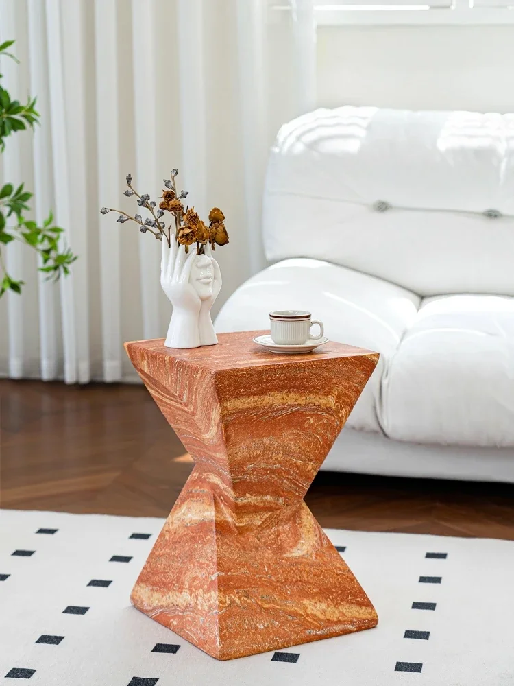 Nordic Coffee Table Art Sofa Side Table Creative Old Leisure Coffee Tables Home Bedroom Living Room Storage Corner Tables