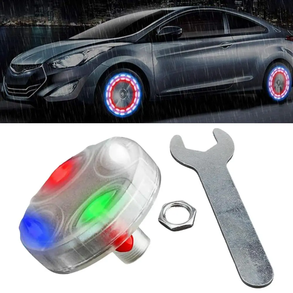 RGB Solar Tire Lamp 4 Modes 12 LED RGB Car Auto Solar Energy Flash Wheel Tire Light Lamp Decorative Lamp Tyre Nozzle Cap Lights