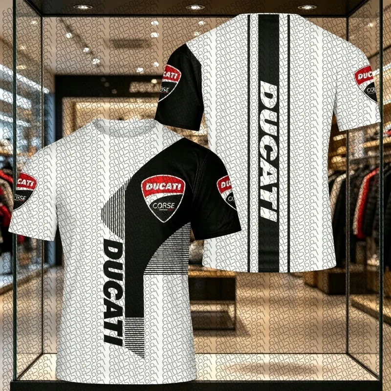 2026 Herren-T-Shirt Lässiges Kurzarm-Streetwear Beliebte Mode Leichter Outdoor-Rennanzug Motorrad für Eltern-Kind – Detail 1