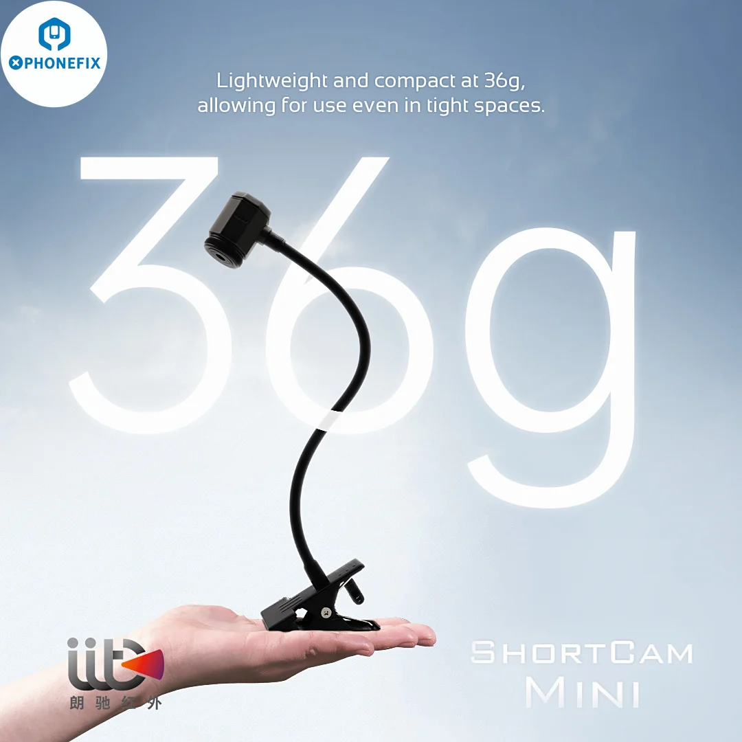 كاميرا تصوير حراري ShortCam ، رقبة معقوفة مرنة ثلاثية الأبعاد صغيرة ، أداة تشخيص أعطال PCB ، الكشف السريع ، معارك تسرب IC