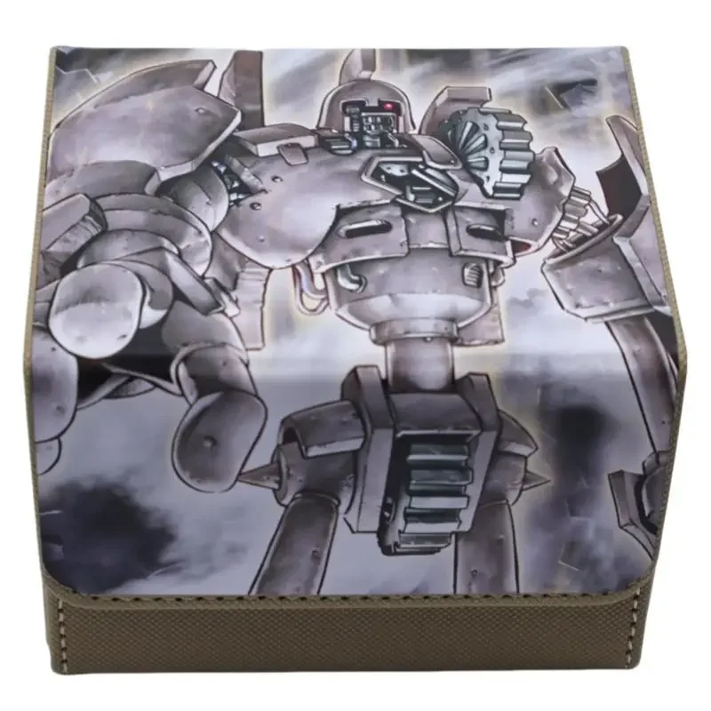 Yu-Gi-Oh เคสการ์ด Golem Gear Town แบบโบราณกล่องเก็บการ์ดสะสมพกพาได้ DIY อนิเมะแอคชั่นของเล่นฟิกเกอร์ของขวัญสำหรับเพื่อน