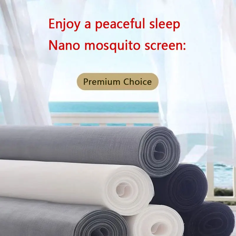 Custom DIY Window Screen, Nano PP Mesh for Mosquito Protection in Home, Farm, and Industry