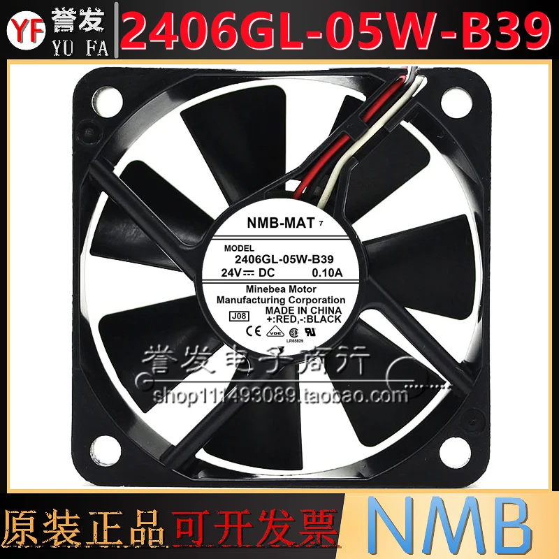 NOVO ORIGINAL 2406GL-05W-B39 24V 0,10A 6015 60x60x15mm RADIADOR DE VENTILADOR DE REFRIGERAÇÃO