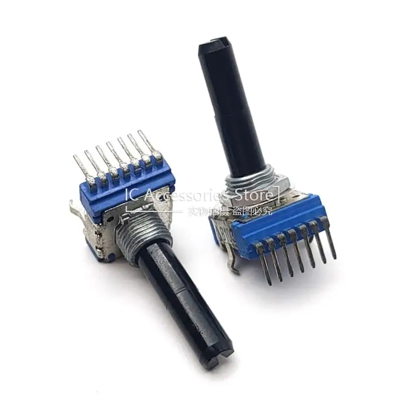 3 STKS RK14 Type 7 Pin B10K Verticale Dual B103 Audio Volume Mixer Roterende Potentiometer D As Lengte 28 MM