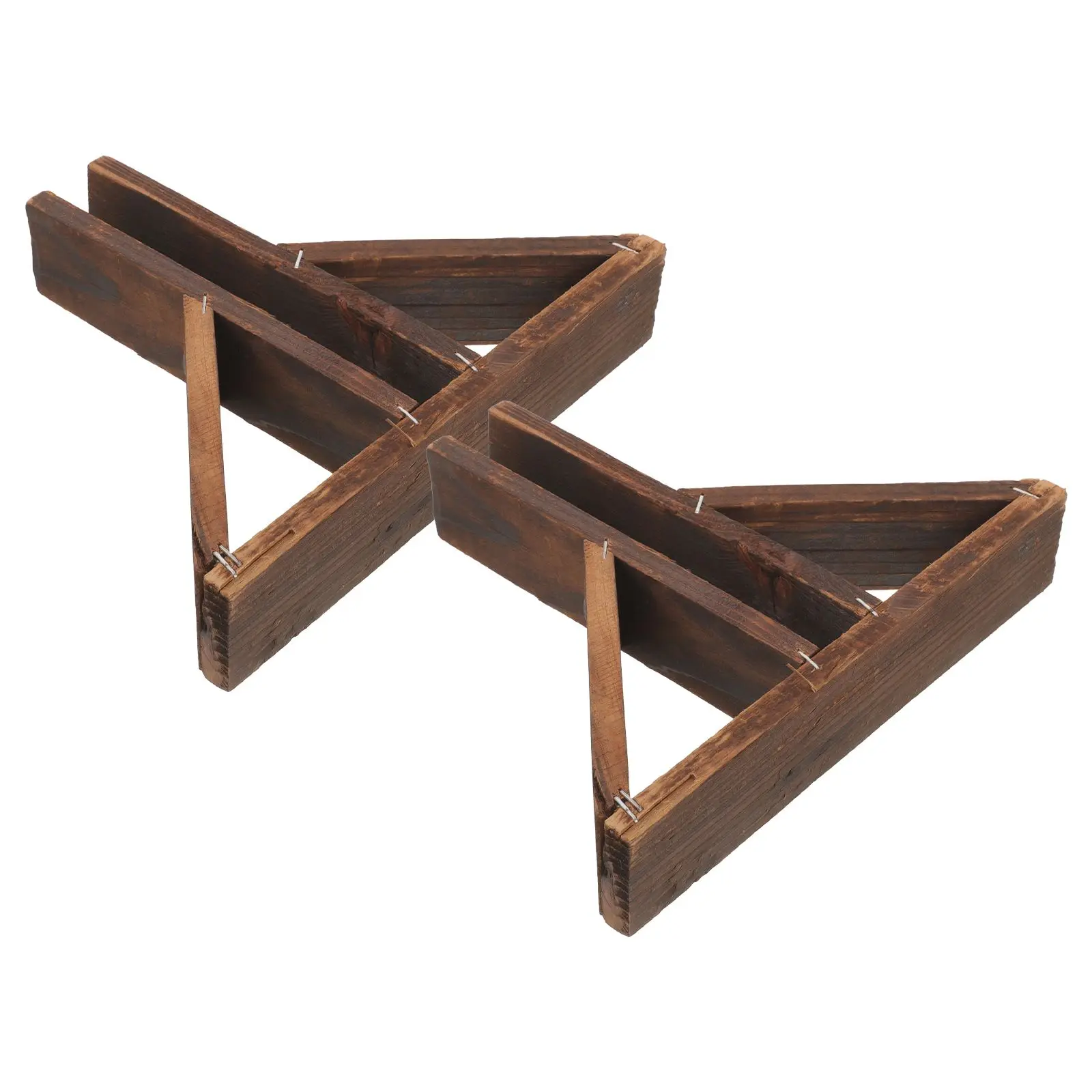 

2Pcs Fence Base Bracket Solid Wood Garden Holder Durable Privacy Screening Yard Lawn Decor Wooden Fences Parts Long Lasting