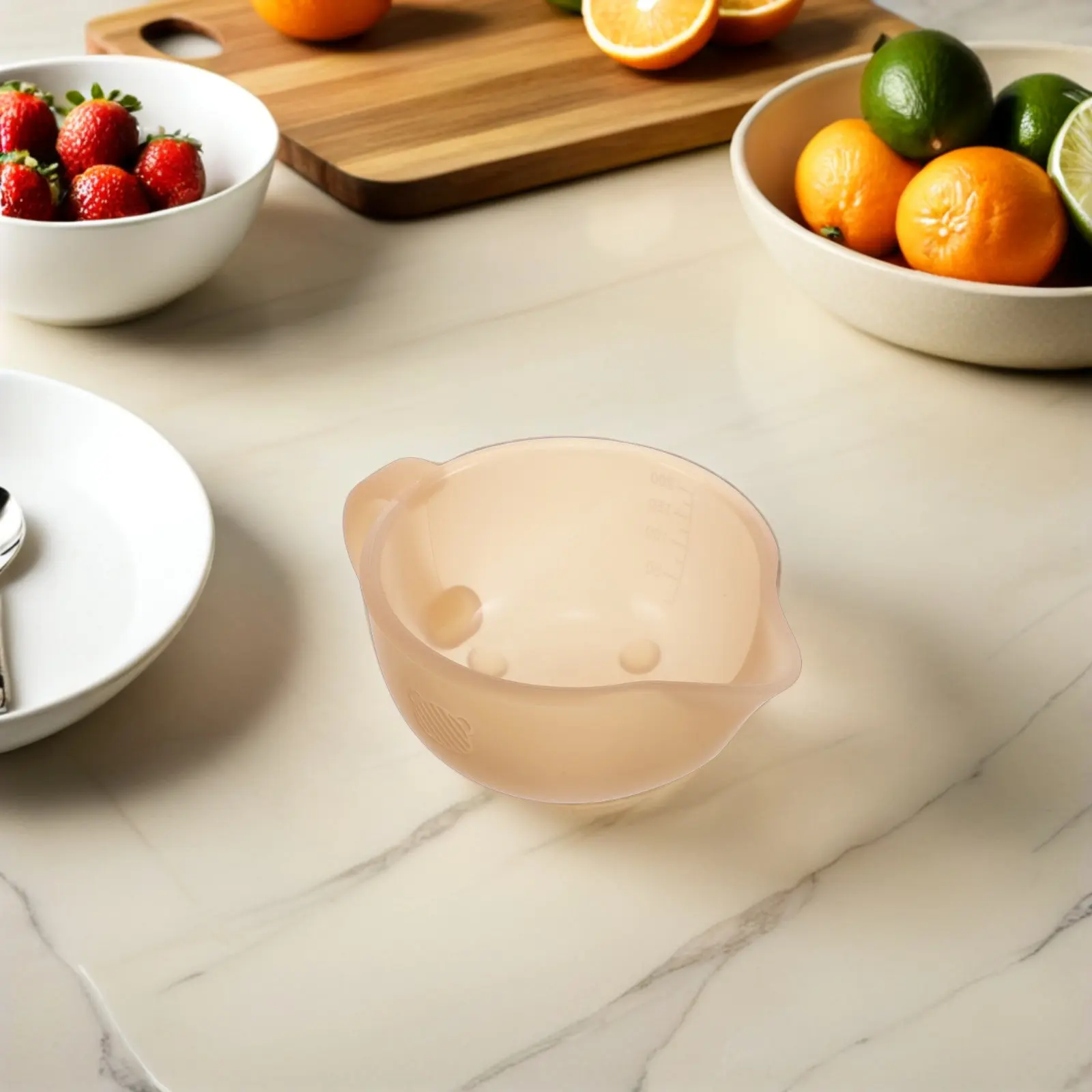 

Ergonomic Silicone Baby Bowl with Eagle Beak Spout for Toddlers - Portable Shatterproof Infant Feeding Dish for Weaning Purees