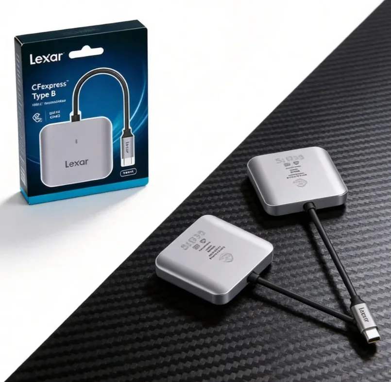 lexar-510u-高速8k-rawカードリーダー-cfexpress-type-b-10gbps-usb-32-gen-2-type-c-cfeメモリーリーダー-ノートパソコンカメラ用