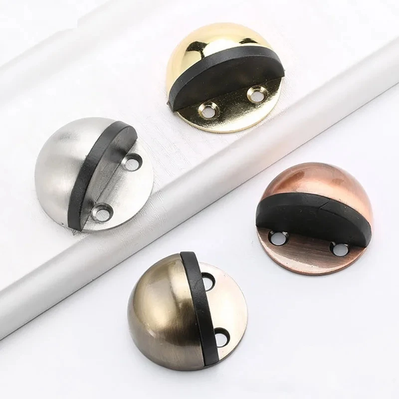 Stainless Steel door stopper dual catch no punching door bumper wedge wall Floor door stopper