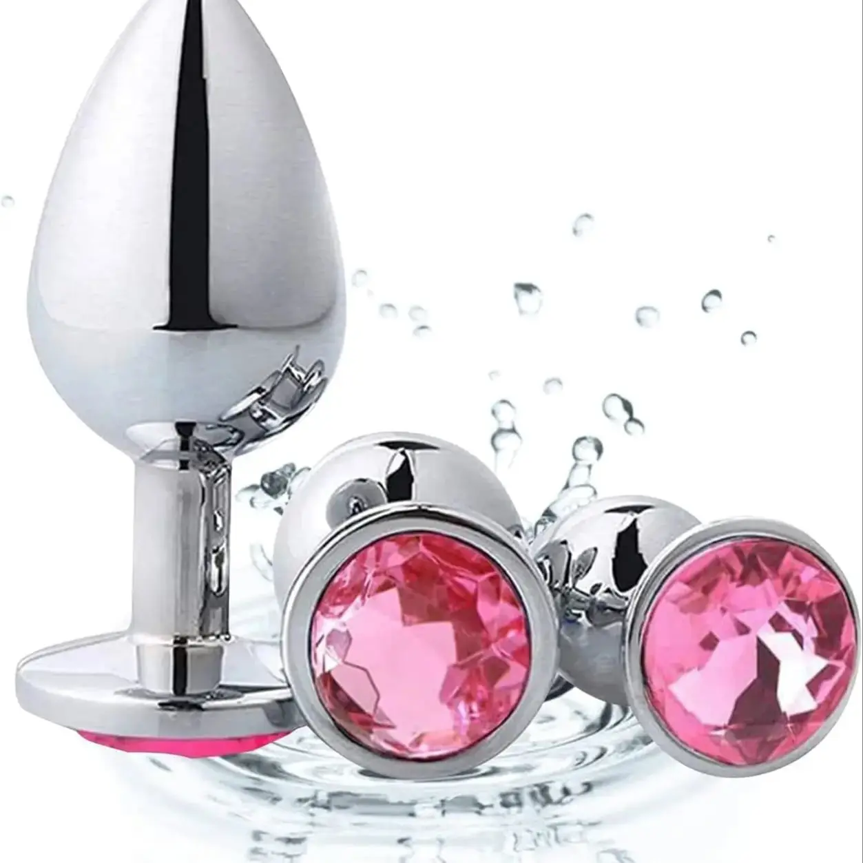 

3PCS Anal Plug Butt Plug Set - Metal Anal Plugs Buttplug Anal Training Kit, Fetish Anal Beads But Plug Anal Toys for Couples, Wo