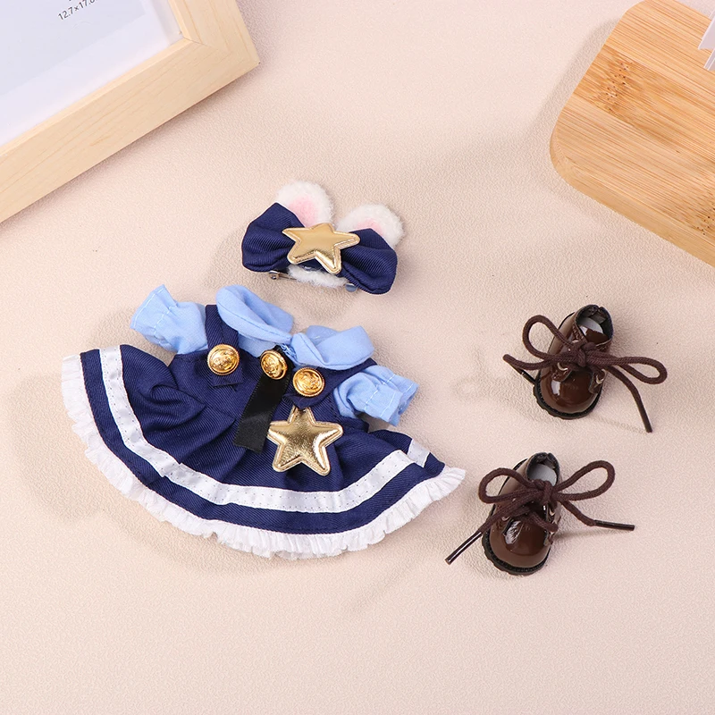 Schattige Mini Pluche Poppenkleding Outfit Accessoires Poppen Kleding Diy Meisjes Geschenken