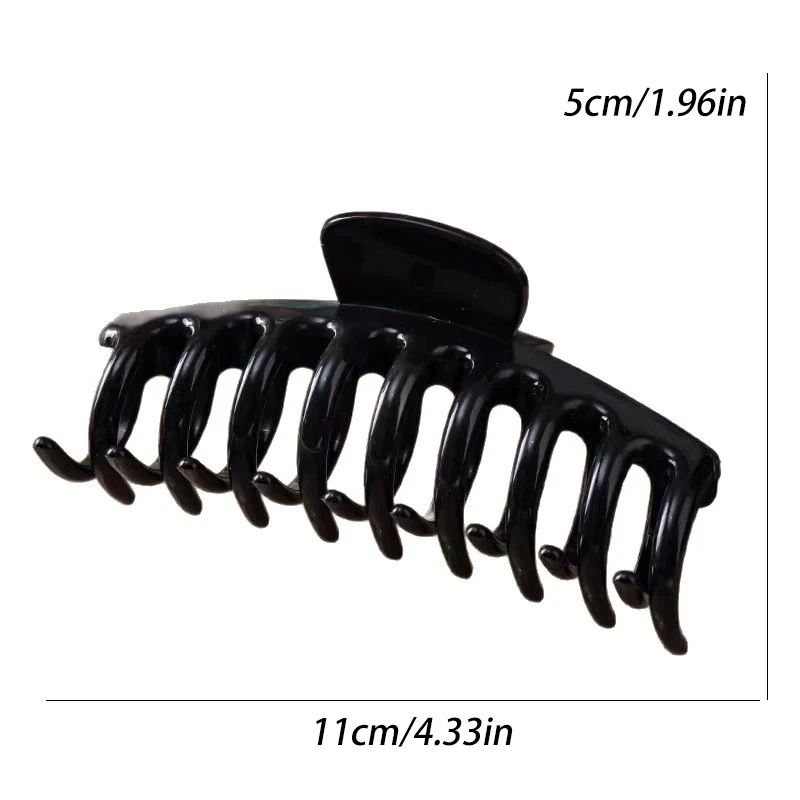 Soft Rubber Glossy Five-Color Bone-Shaped Pointed Cross Hair Clip For Women'S Updo Fashion Shark Clip Hair Accessory