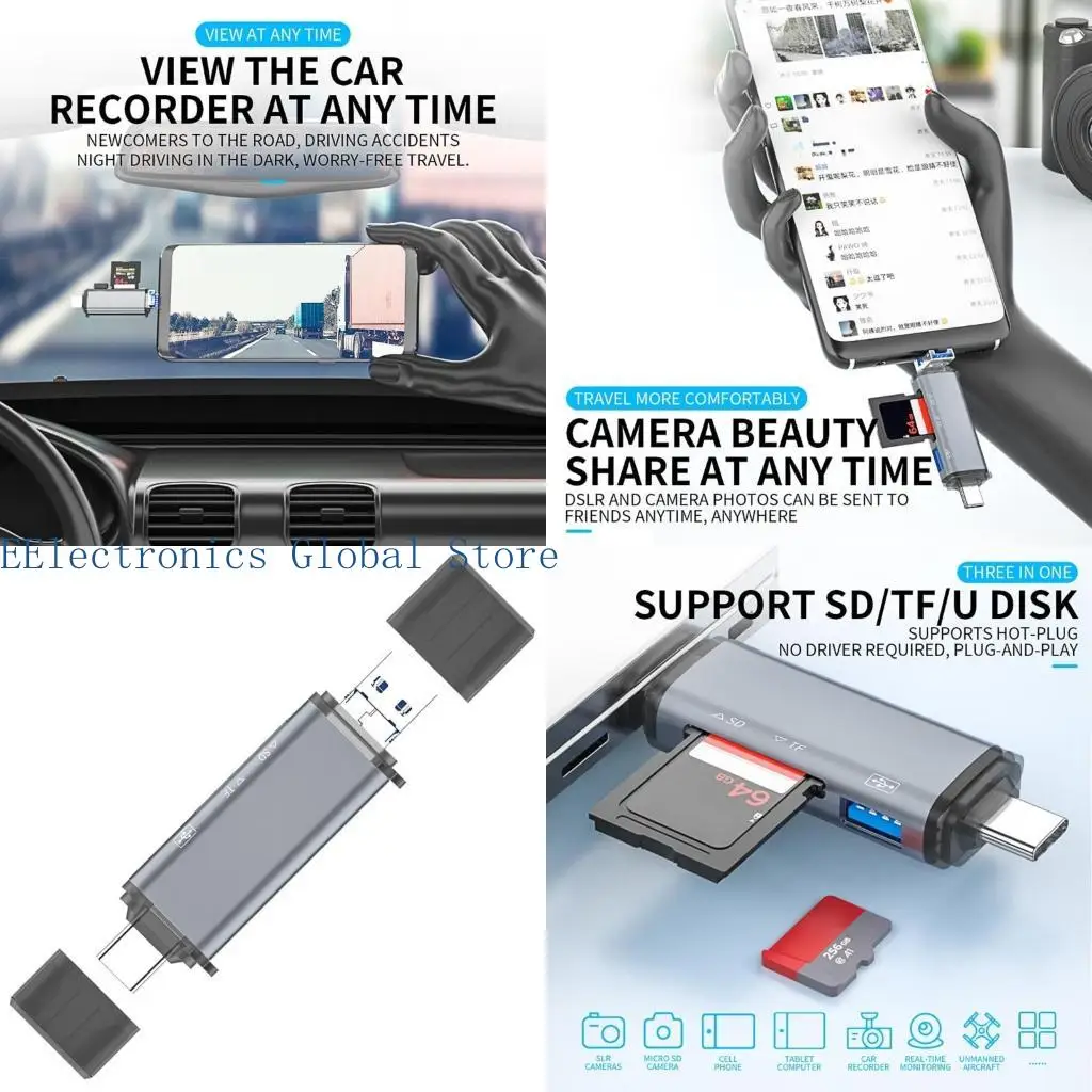 

462B Memory Card Reader Adapter, Camera Card Viewer Card Slot for Laptops