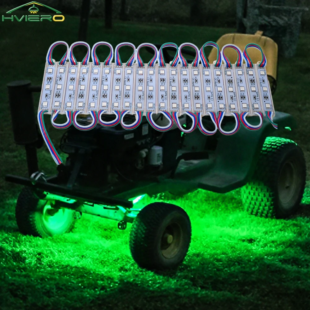 20X LED Module Lights Box 5050 Patch Waterproof IP65 DC12V White Warm RGB Decoration Logo Super Backlight Advertising Signs Lamp