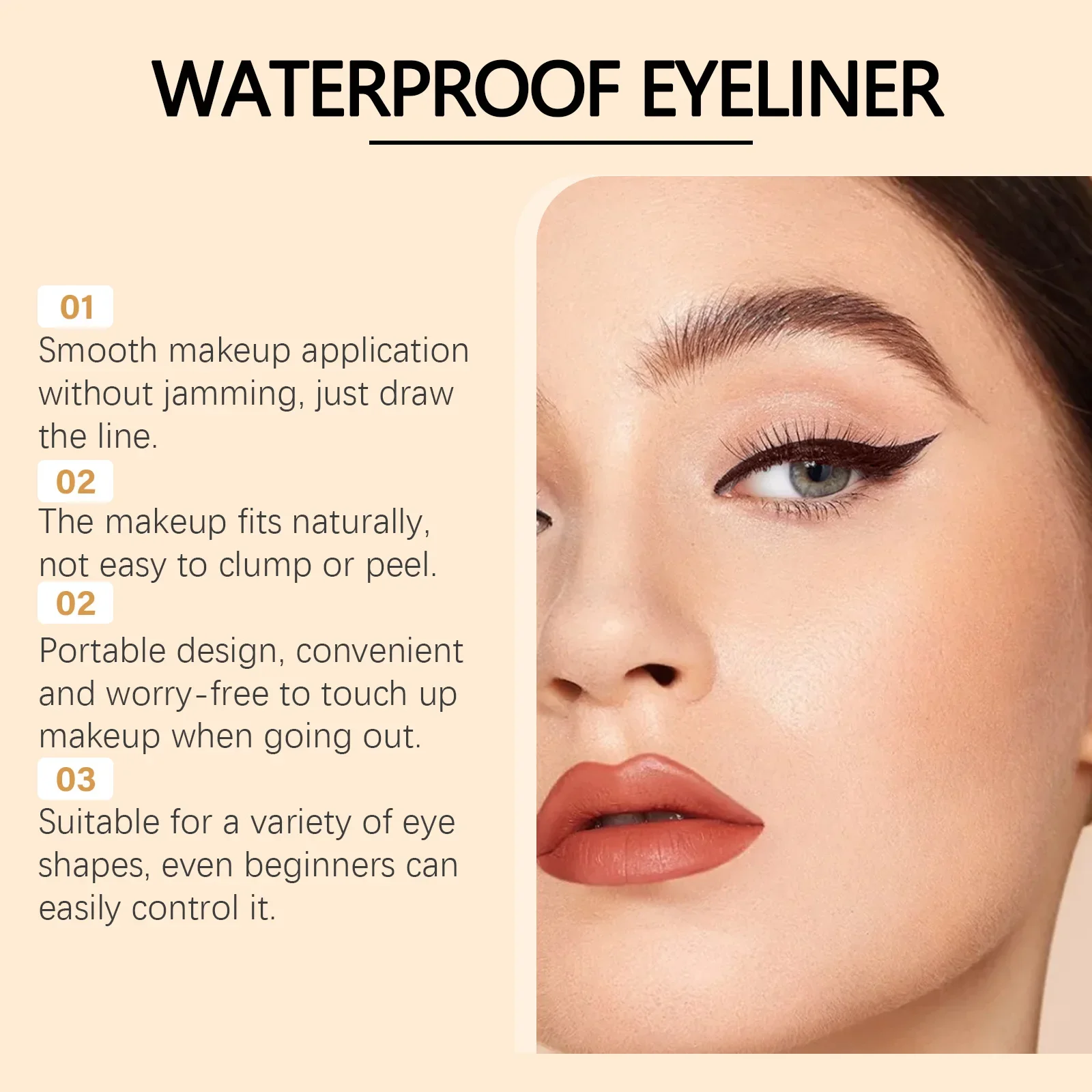 Waterproof Plum Eyeliner Gel Pen Ultra Fine Matte Smooth Quick Dry Non-Smudge Easy To Wear Eye Makeup Tools Hot Sales_voghion.com