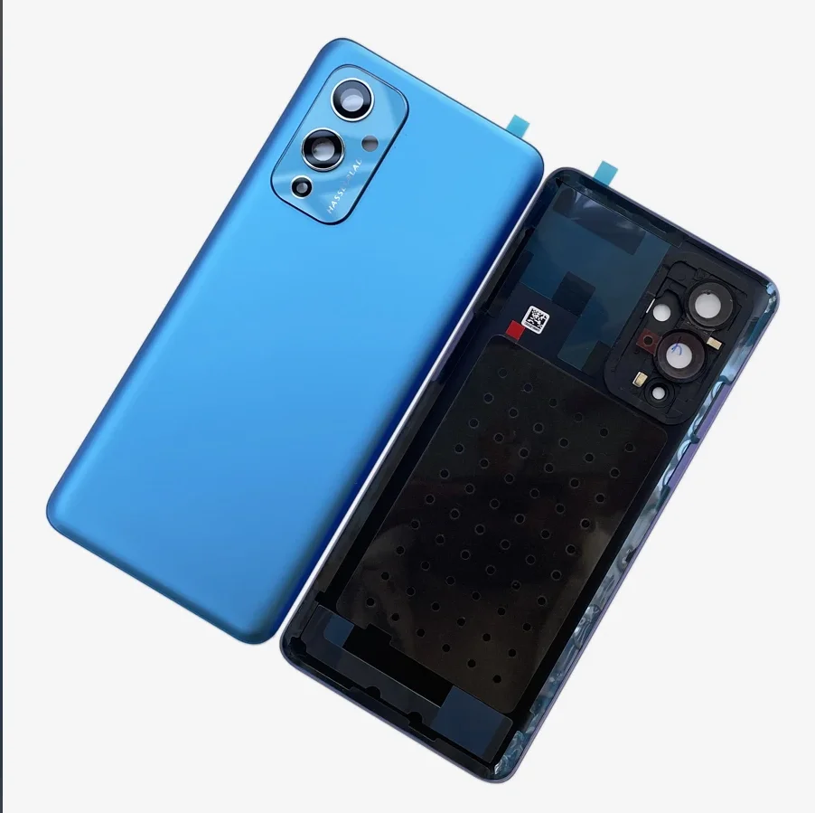 A+++ Gorilla Glass 5 Rear Housing For Oneplus 9 Battery Back Cover Glass Repair Replace Phone Door Case + Camera Lens Logo