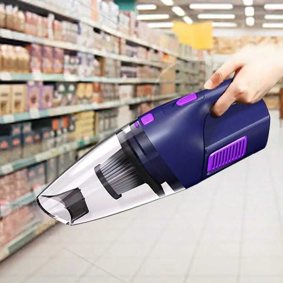 

Handheld Cordless Vacuum Cleaner With Strong Suction, 2000mAh Battery, 2 Accessories