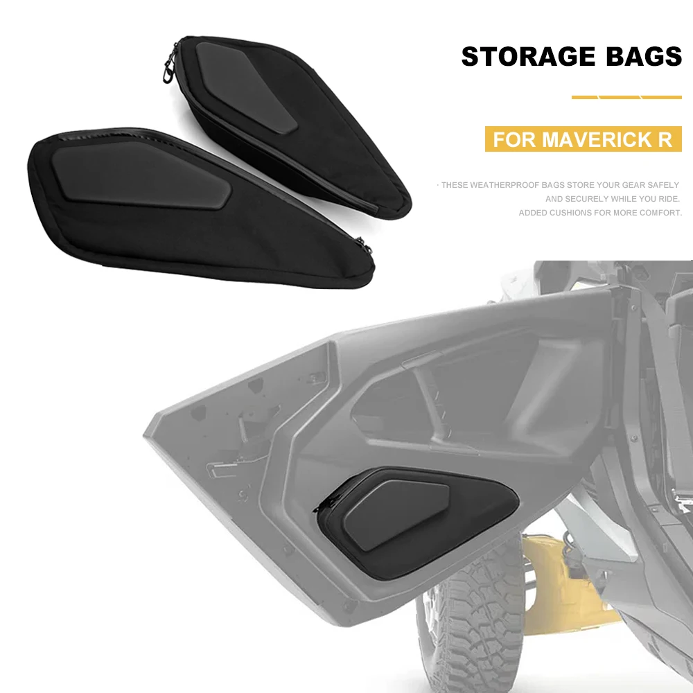 

New UTV Accessories Lower Door Panel Storage Bag Waterproof Kit For Can-am Maverick R For CAN AM Maverick R 2024