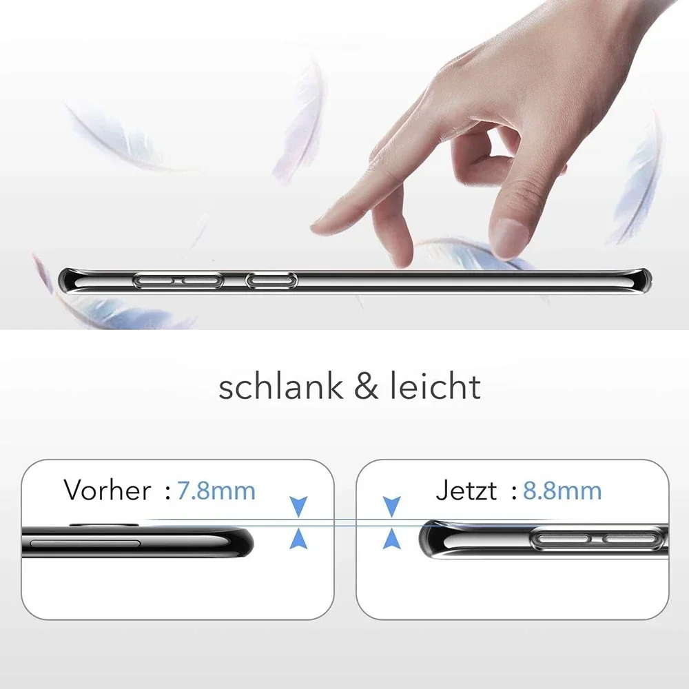 2Pcs Ultra Thin Transparent Silicone Soft Case For Samsung Galaxy S10 Plus Lite S10+ S10E Clear Back Cover Slim Shell Shockproof