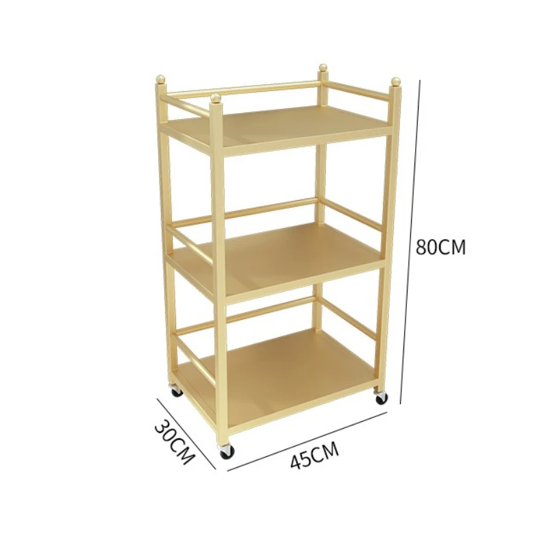 Carrinho de armazenamento multicamadas para processo de cozimento de pintura de barbearia, organizador durável, carrinho de cosmetologista de ferro