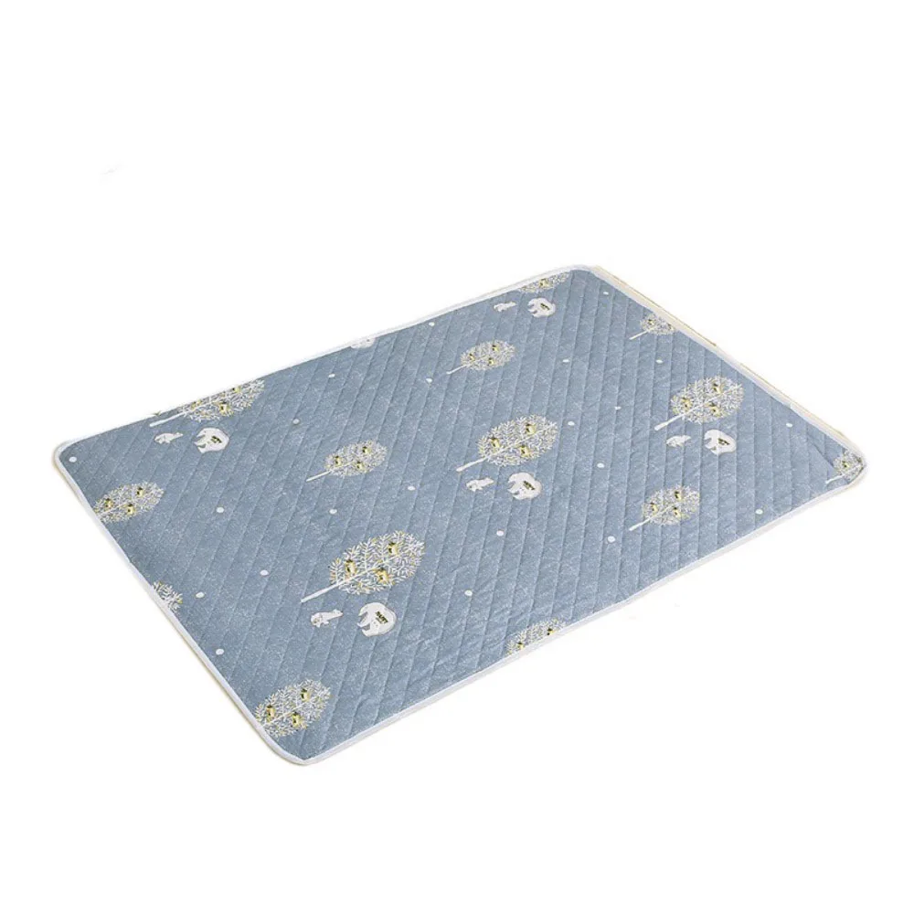 Durable 80*120cm Urine Mat Cartoon Cute Bed Protector Diaper Skin-friendly Washable Women Menstrual Bed Sheet for Baby
