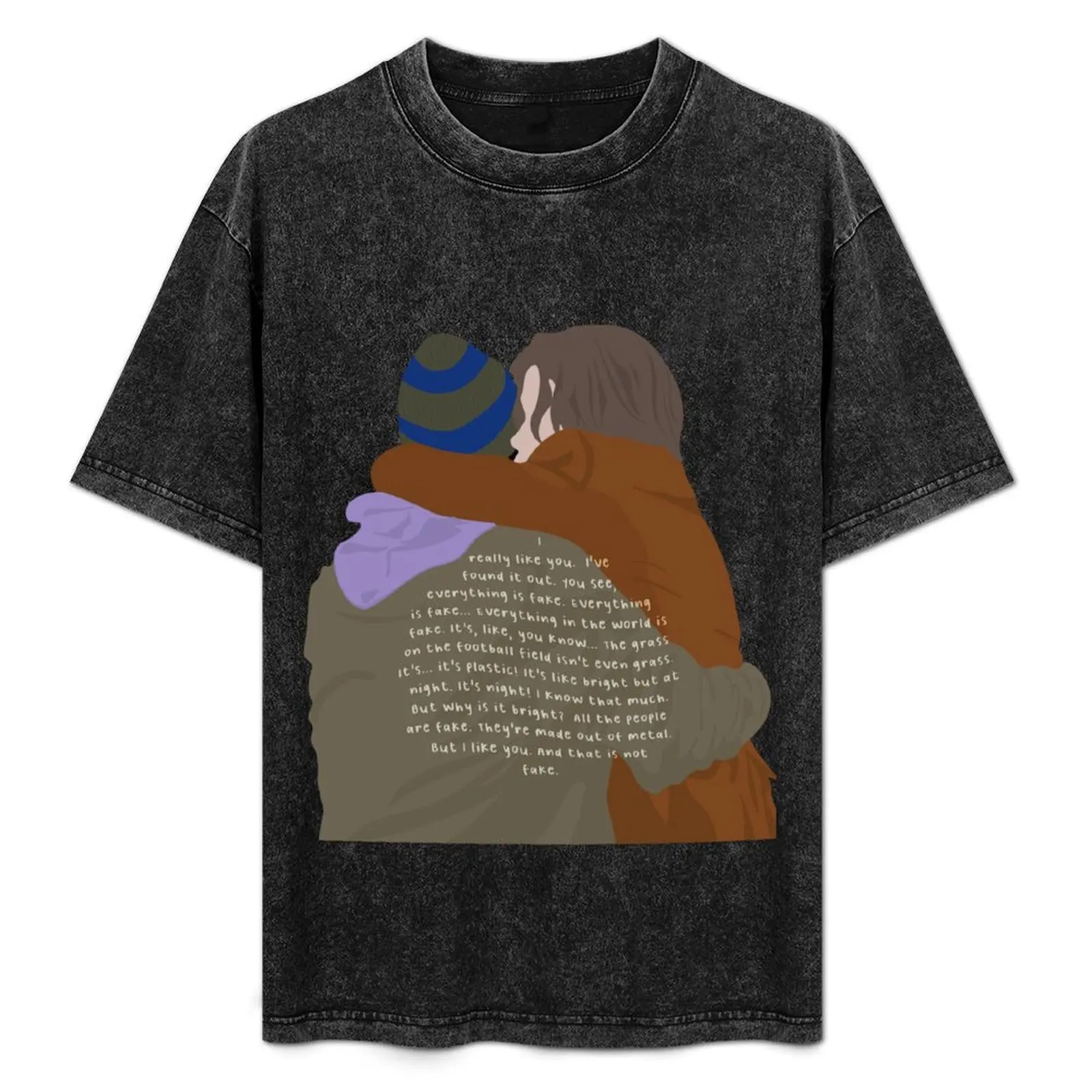

i like you. and that is not fake. T-Shirt Festival Party Tee Top